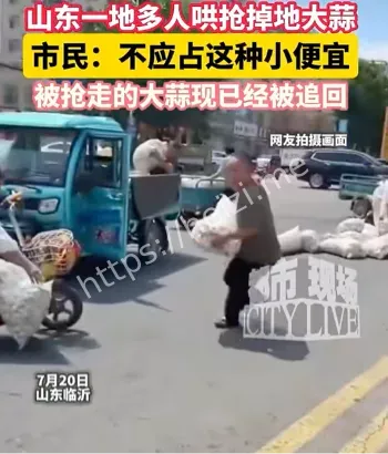 哄抢大蒜