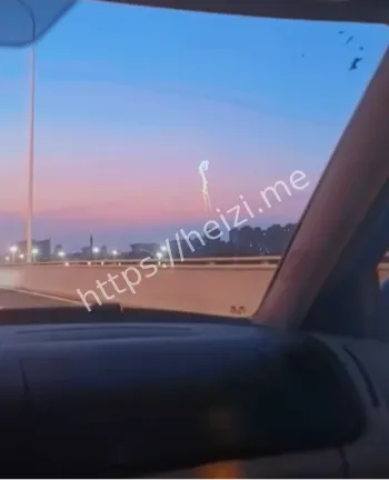 河北夕阳下天空异像八卦爆料